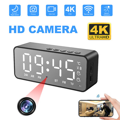 #ad Mini Camera WIFI IP 1080P HD Clock Cam Motion Night Vision Security Nanny Camera $68.39