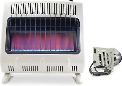 #ad Vent Free Flame 30K BTU Propane Heater Blue Corporation Vent Free Blower Fa $375.36