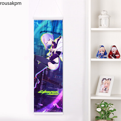 Cyberpunk：Edgerunners Anime Lucy Poster HD 150*50cm Art Wall Scroll Home Decor $25.99