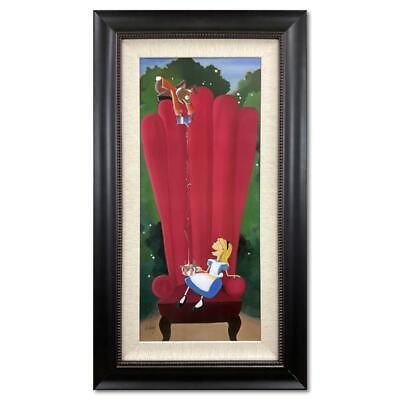 #ad Katie Kelly quot;Alice in the Big Chairquot; Signed Disney Fine Art Limited Edition $750.00