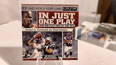 #ad In Just One Play Sony PSP UMD Movie Complete Not for Resale Chad Johnson NFL $10.99