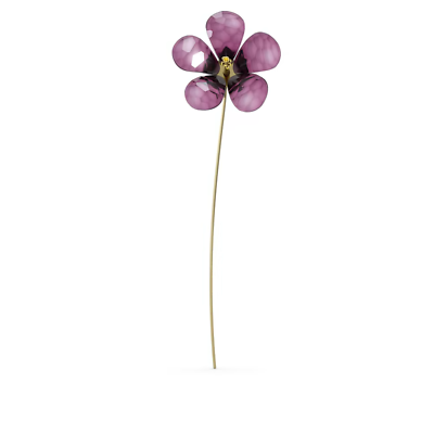 #ad Swarovski Crystal Garden Tales Hibiscus Purple Flower #5619417 New in Box $125 $79.00