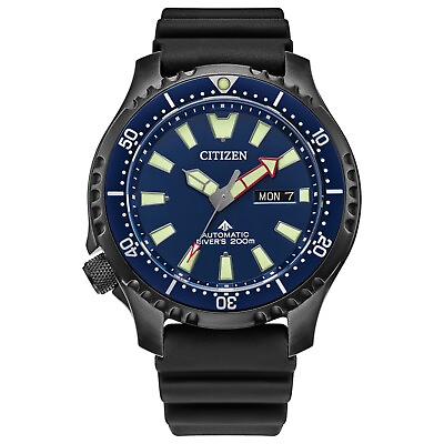 Citizen Promaster Automatic Men#x27;s Black Stainless Steel Watch 44MM NY0158 09L $181.99