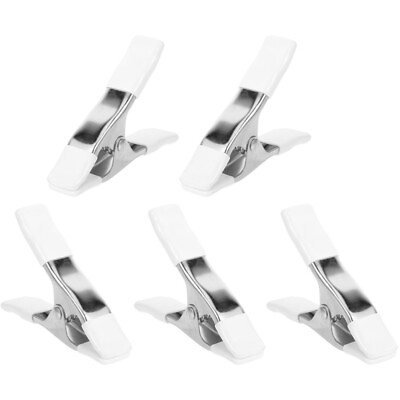 #ad 5 Pcs Spring Clips Clamps Heavy Duty A shaped Nickel Plated $17.98
