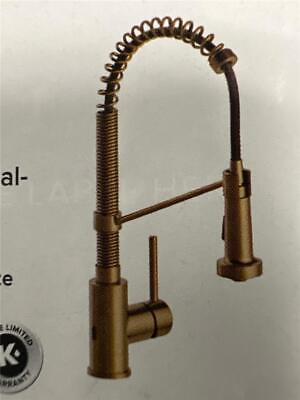 #ad ^ KRAUS Pull Down Kitchen Faucet 18quot; Spot Free Antique Champagne Bronze NEW $245.00