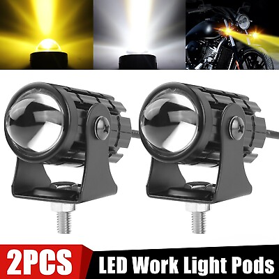#ad #ad 2x LED Work Light Bar Spot Pods Off Road Driving Auxiliary Fog Lamp Yellow White $13.98