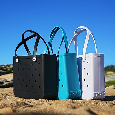 #ad EVA Rubber Beach Bag Outdoors Summer Tote Waterproof Travel Bag Bogg Style Model $37.99