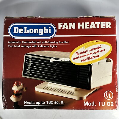 #ad Delonghi 1500 W Fan Heater New Old Stock Model TU 02 $84.11