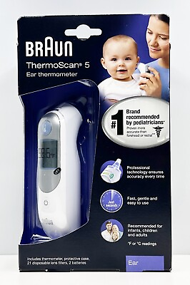 #ad Braun ThermoScan 5 Ear Thermometer Sealed New In Box NIB IRT6500 $25.16