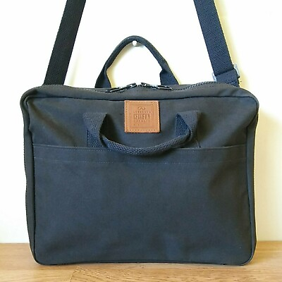Business Messenger Crossbody Briefcase Laptop Shoulder Bag Double Handles Black $16.50