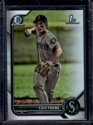 #ad Cole Young 2022 Bowman Draft Chrome #BDC 112 Refractor Qty Available $7.49