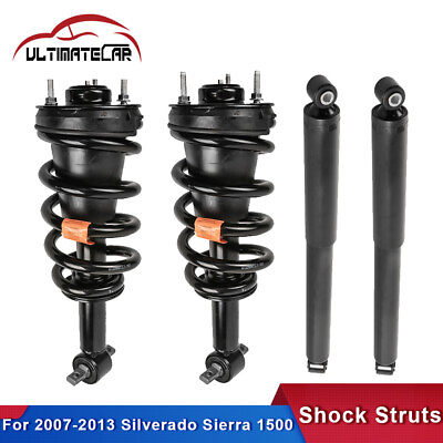 #ad Set 4 FrontRear Shocks Struts For 2007 2013 Chevy Silverado GMC Sierra 1500 $170.79