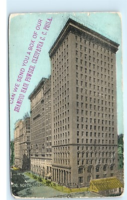 #ad North American Real Estate Building Philadelphia Cleopatra Powder Postcard B50 $7.19