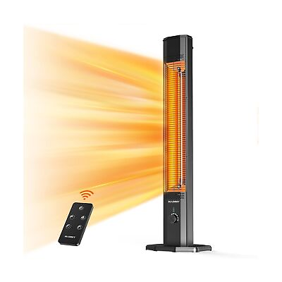 #ad Outdoor Electric Patio Heater Haimmy 42in Infrared Heater with Remote 9 Hea... $165.08