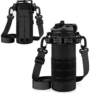 #ad Tactical Water Bottles Pouch Military MOLLE Kettle Holder Bag Drinks Carrier Bag $12.77