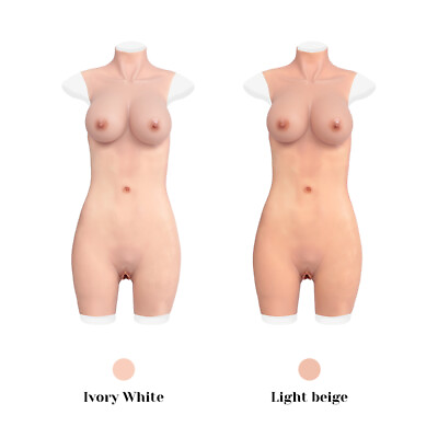 #ad Realistic Body Suit Fake Vagina Silicone D Cup Breast Forms Crossdresser Cosplay $149.98