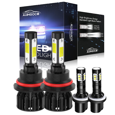 #ad For Dodge Neon 2003 2005 LED Headlight Hi Lo Fog Light Bulbs Combo Kit 6500K $35.99