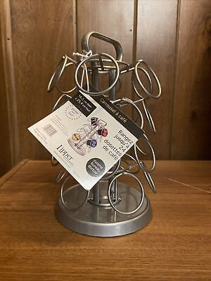 #ad Revolving Coffee Pod Carousel 4 Tier Gray by Lipper International 8560G $21.99