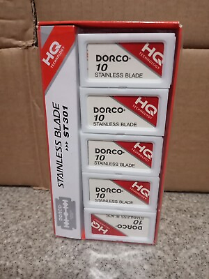 #ad Dorco Platinum Stainless Double Edge Safety Razor Blades $9.99