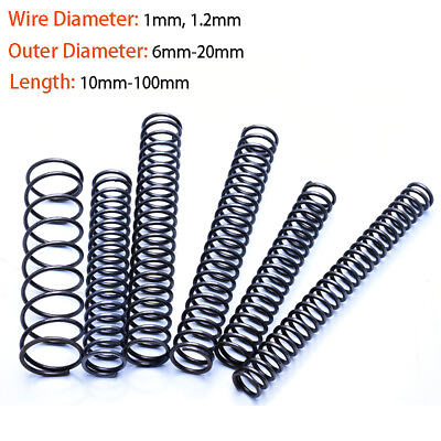 #ad Compression Spring Various 1 1.2mm Diameter amp; 6 20mm Length Pressure Small $2.79