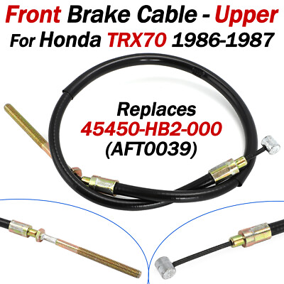 #ad FOR 1986 1987 HONDA TRX70 FRONT BRAKE CABLE UPPER PART REPLACES 45450 HB2 000 $20.99