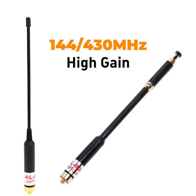 #ad Telescopic AL 800 Dual Band VHF UHF SMA Female Antennas For BaoFeng UV 9R Radio $17.25