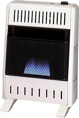 #ad MN100TBA B Ventless Natural Gas Blue Flame Space Heater with Thermostat Control $193.99