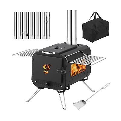 #ad Outdoor Portable Wood Stove Tent StoveWood Burning Stove for CampingCast I... $133.66