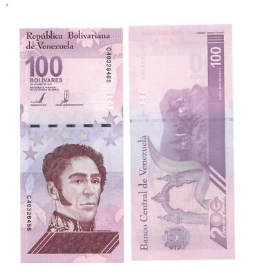 #ad VENEZUELA 100 DIGITALES 2021 Qty 1 Pc Used 100 Million Bolivar $11.97