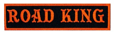 #ad ROAD KING HARLEY DAVIDSON EMBROIDERED BIKER PATCH SEW ON 4.0 X 1.0 Pack of 2 $8.00
