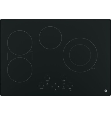 #ad GE 30quot; Radiant Electric Cooktop in Black 4 Elements including Power Boil Element $897.63
