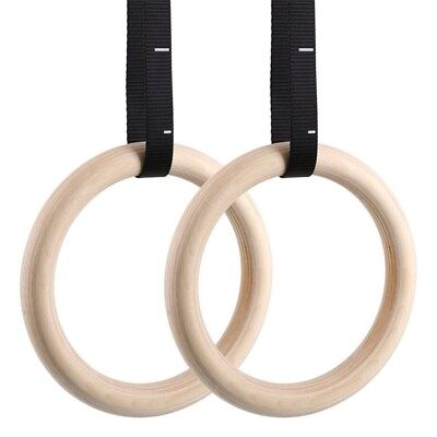 #ad Wood Gymnastic Rings $15.74