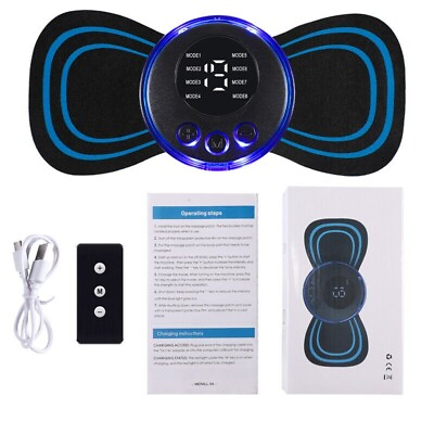#ad EMS Pulse Tens Mini Massager Full Body Pain Relief Muscle Relaxation 1 Remote $9.99