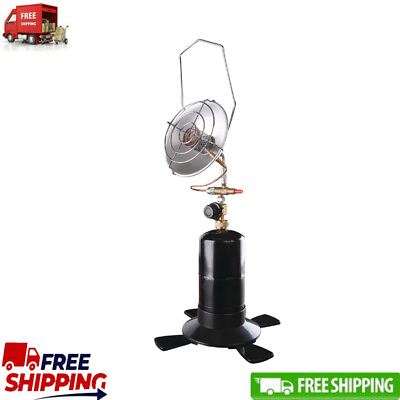 #ad Portable Outdoor Propane Radiant Heater Adjustable Heat Control Metal Dish Warm $70.89