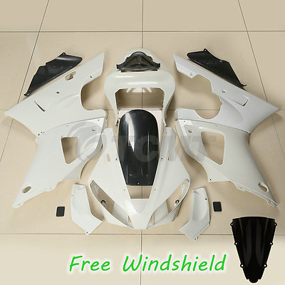 #ad Unpainted ABS Injection Fairings Kit BodyWork For YAMAHA YZF R1 2000 2001 00 01 $214.80