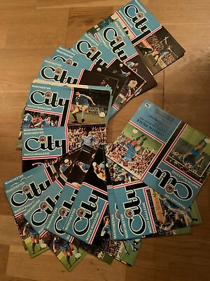 #ad Manchester City Home programmes 1979 1980 Pick from list GBP 1.50