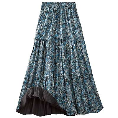 #ad Womens Reversible Long Skirt Broomstick Boho Midi Skirt by CATALOG CLASSICS $32.99