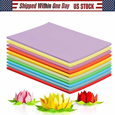#ad 100pcs A4 Coloured Paper For Art amp; Craft DIY Decoration Project Office Home Use $34.99