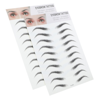 #ad 2pcs Eyebrow Shaping Stickers amp; Stencils Perfect Brow Kit $7.68