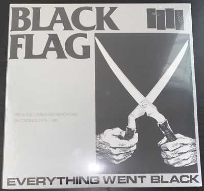 #ad BLACK FLAG EVERYTHING WENT BLACK SST RECORDS VINYL 2LP SEALED MINT $34.95