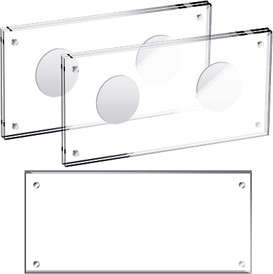 #ad 2Pack Acrylic Dollar Bill Display Frame Currency Paper Money Holder Display Case $17.91