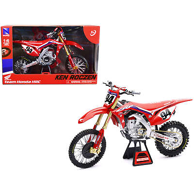 #ad New Ray 1 6 Motorcycle Honda CRF 450R Dirt Bike #94 Ken Roczen Red Team Honda $73.89