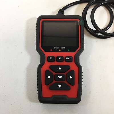 #ad CavalliFun V519 Red Black Portable Programming OBD2 Scanner Diagnostic Tool $199.99