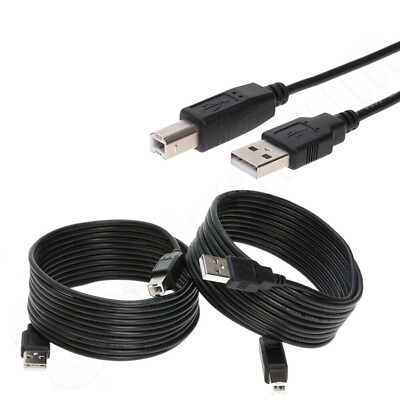 #ad #ad USB 2.0 3.0 High Speed Cable A Male to B Male Printer Scanner Cord Multipack LOT $3.95