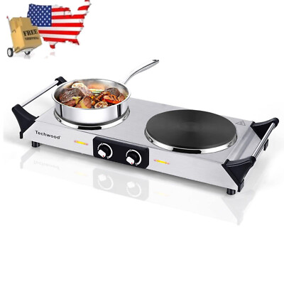 #ad Portable Electric Double Burner 1800W Burner Hot Plate Stove Top Cook Warmer US $92.37