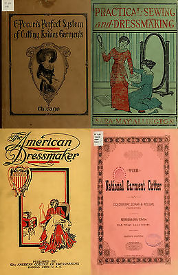 #ad 236 Old Rare Books on Dressmaking Tailoring Measurements Cutting amp; Sewing on DVD $12.99