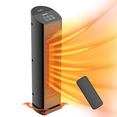 #ad Space Heater for Indoor Use with Remote 90° Oscillating Tower Electric Heat... $102.58
