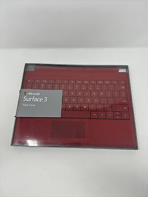 #ad Microsoft Surface 3 Type Cover Keyboard Red NEW OPENBOX $42.99