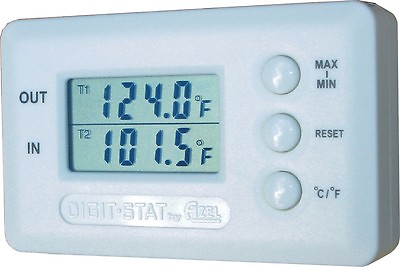 #ad Azel DS 60P Digital Temperature Gauge Remote Hydronic Radiant Solar GeoThermal $52.50