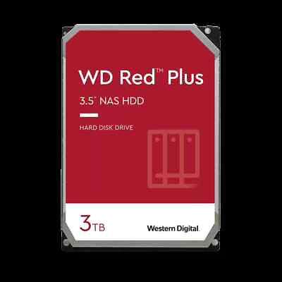 #ad Western Digital 3TB WD Red Plus NAS HDD Internal 3.5#x27;#x27; Hard Drive WD30EFPX $59.99